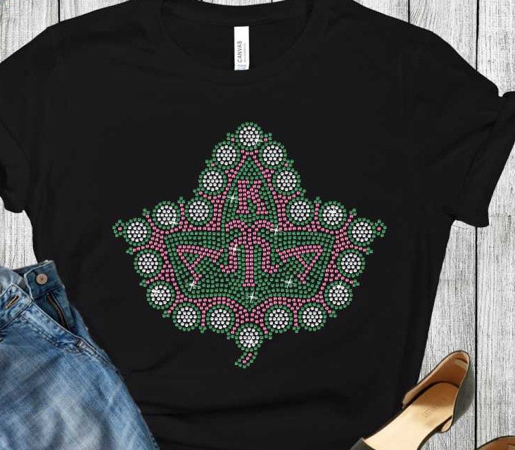 Soror Alpha Kappa Alpha Rhinestone Tshirt – InfinityThreadz