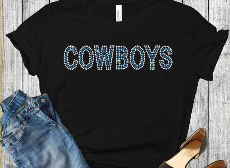 Cowboys Rhinestone Tshirt